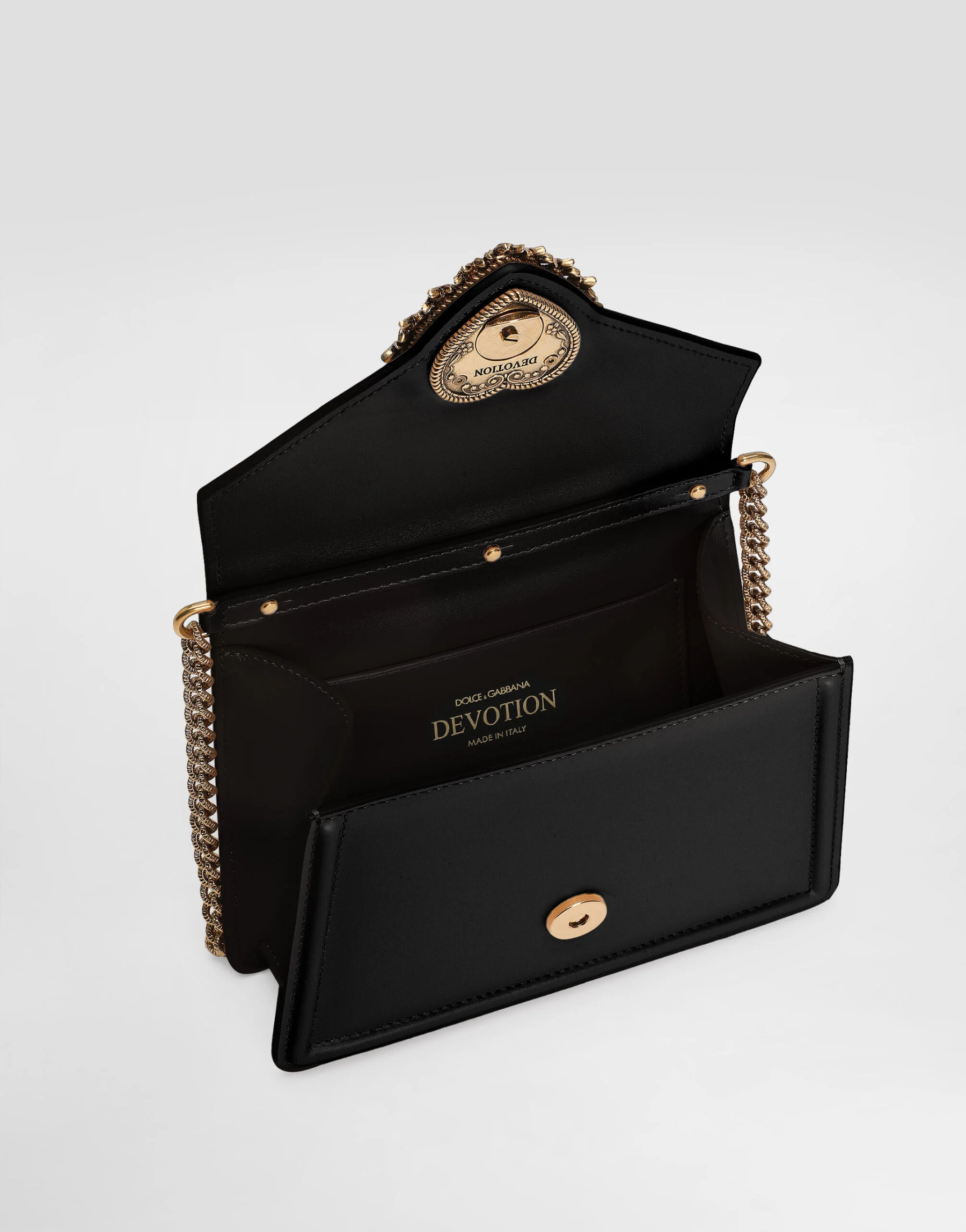 Small smooth calfskin Devotion bag