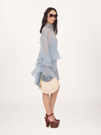 Small Chloé Banana zipped hobo in soft leather