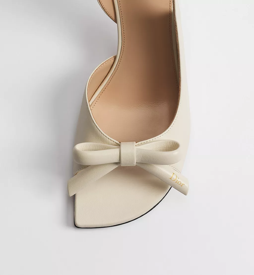 Dior Bow Heeled Slingback Sandal