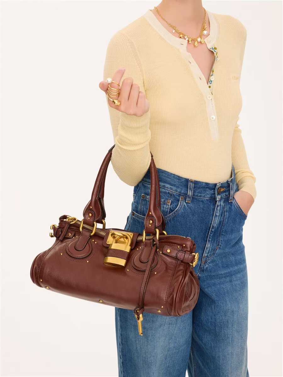 Paddington bag in grained leather