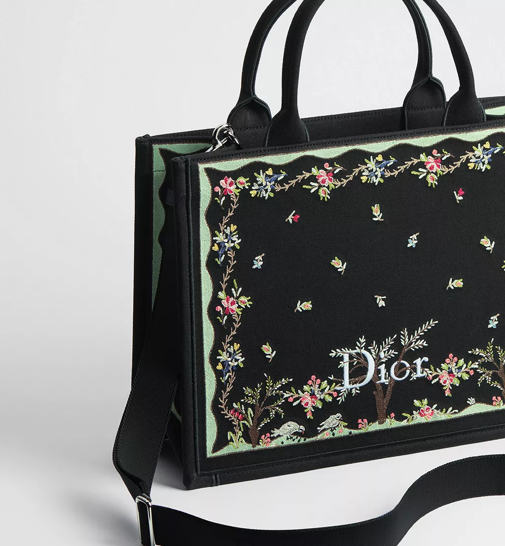Dioramour Medium Dior Book Tote with Strap