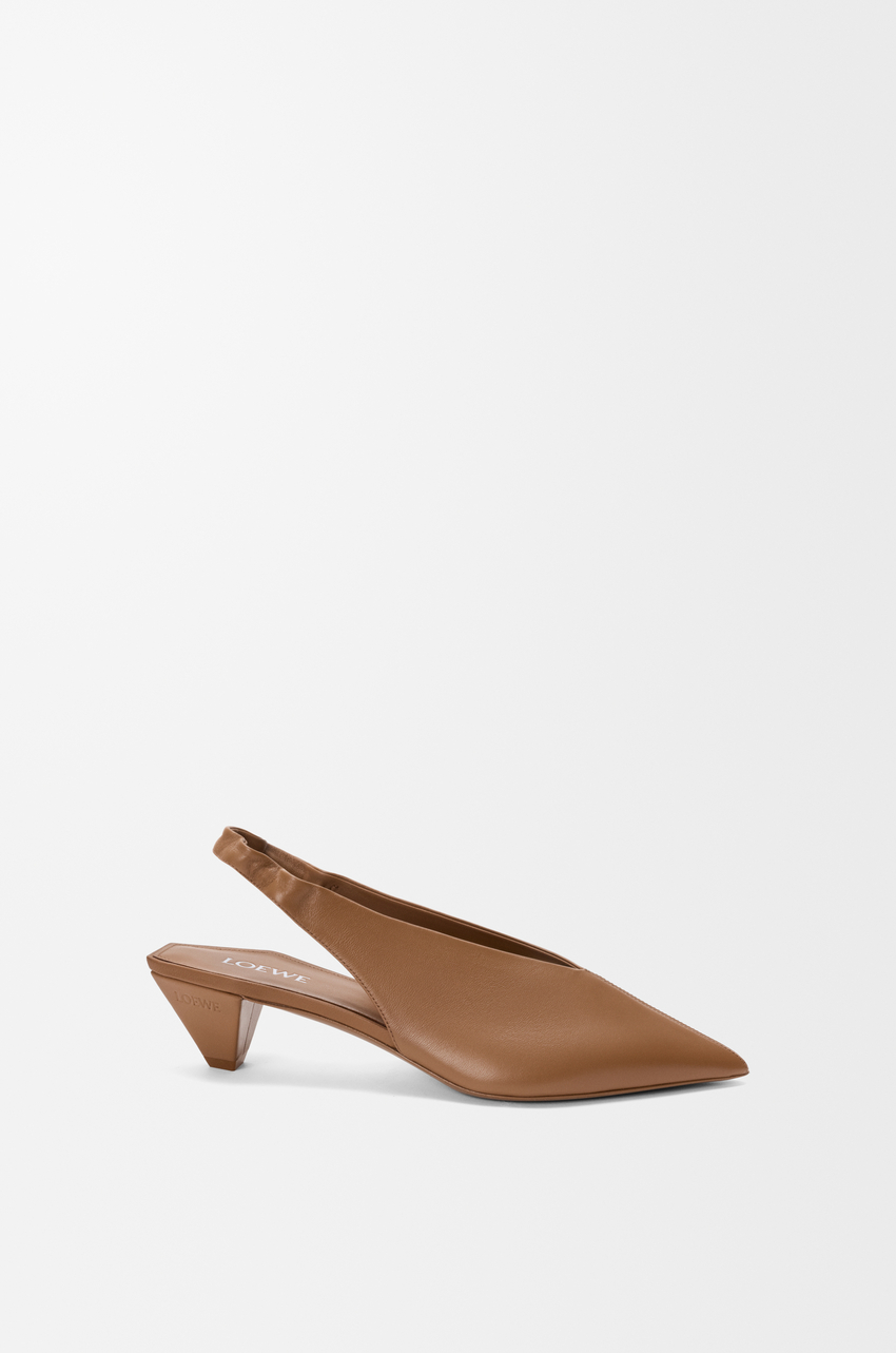 Origami Cubic slingback in lambskin