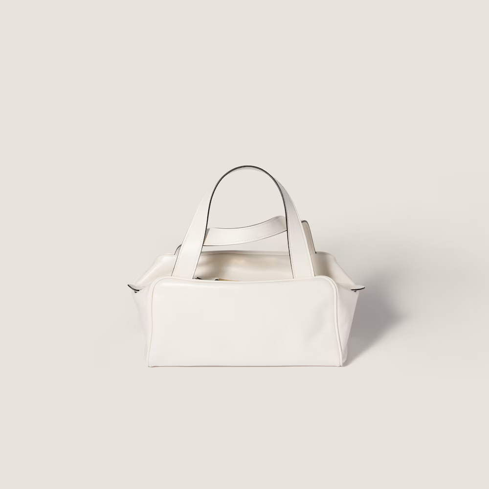 Leather top-handle bag