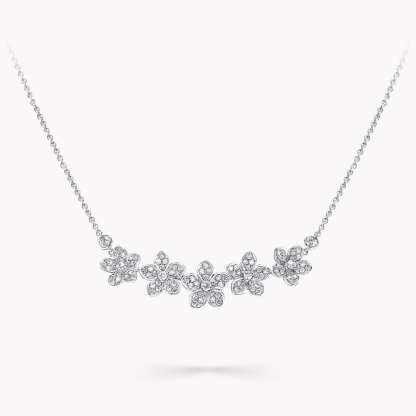 Wild Flower Diamond Line Pendant