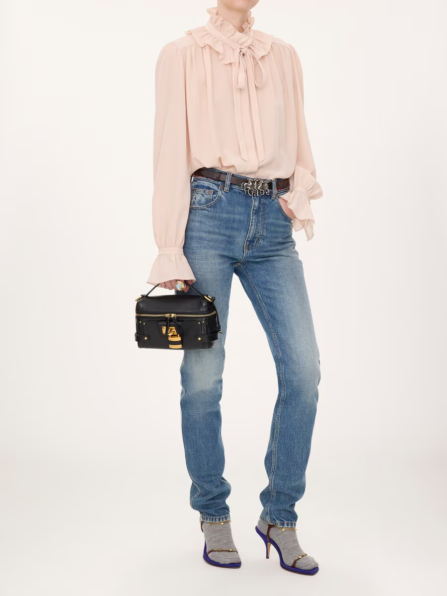 Paddington vanity bag in grained leather