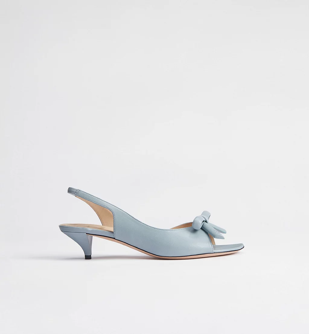 Dior Bow Heeled Slingback Sandal