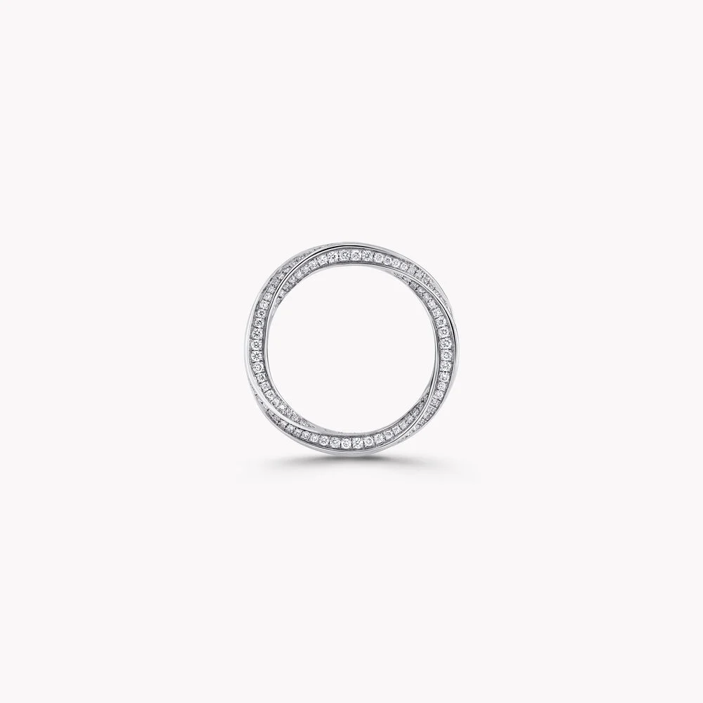 Spiral Pavé Diamond Band