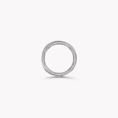 Spiral Pavé Diamond Band