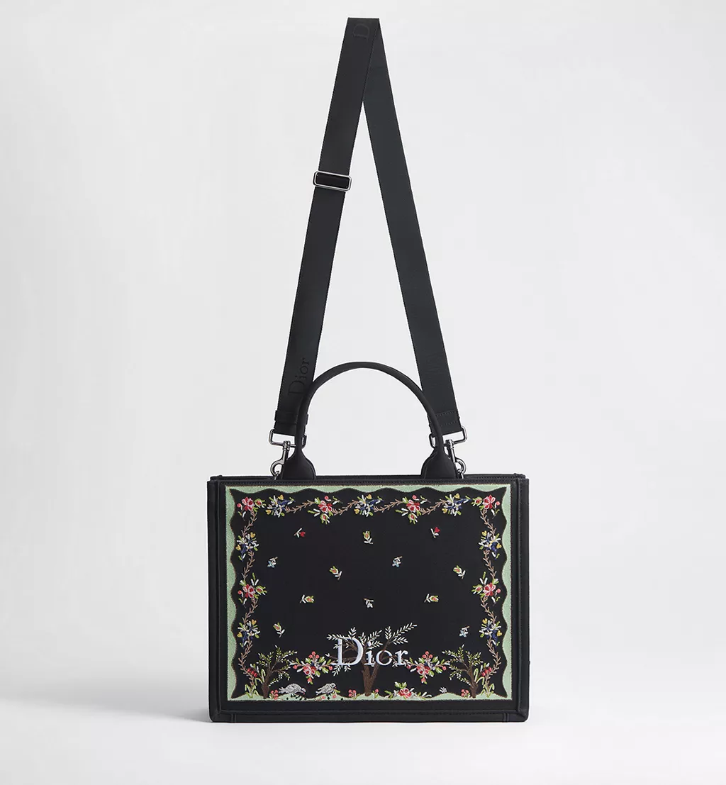 Dioramour Medium Dior Book Tote with Strap