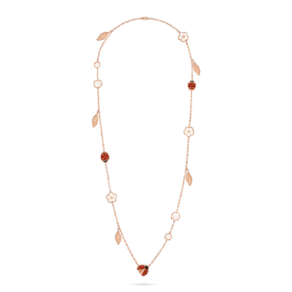 Lucky Spring long necklace, 15 motifs