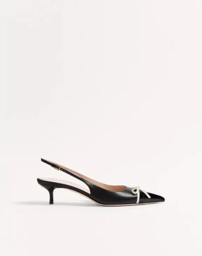 Bepointy Slingback Pump In Patent Leather And Kidskin 45Mm