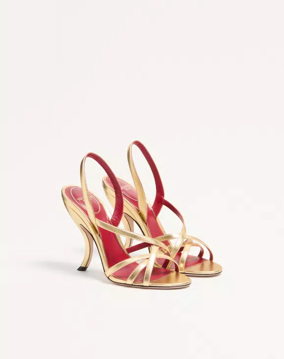 Fetishique Sandal In Laminated Nappa 105Mm