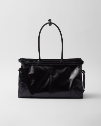 Large leather handbag