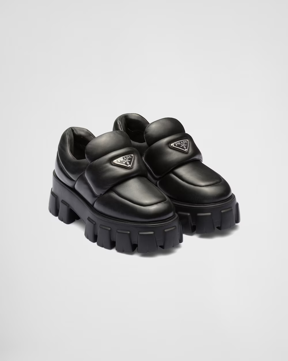 Soft padded nappa leather loafers