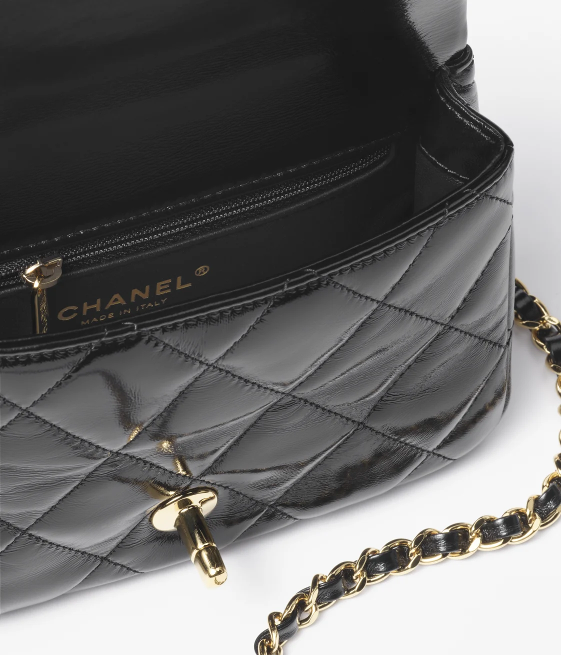 MINI FLAP BAG WITH TOP HANDLE