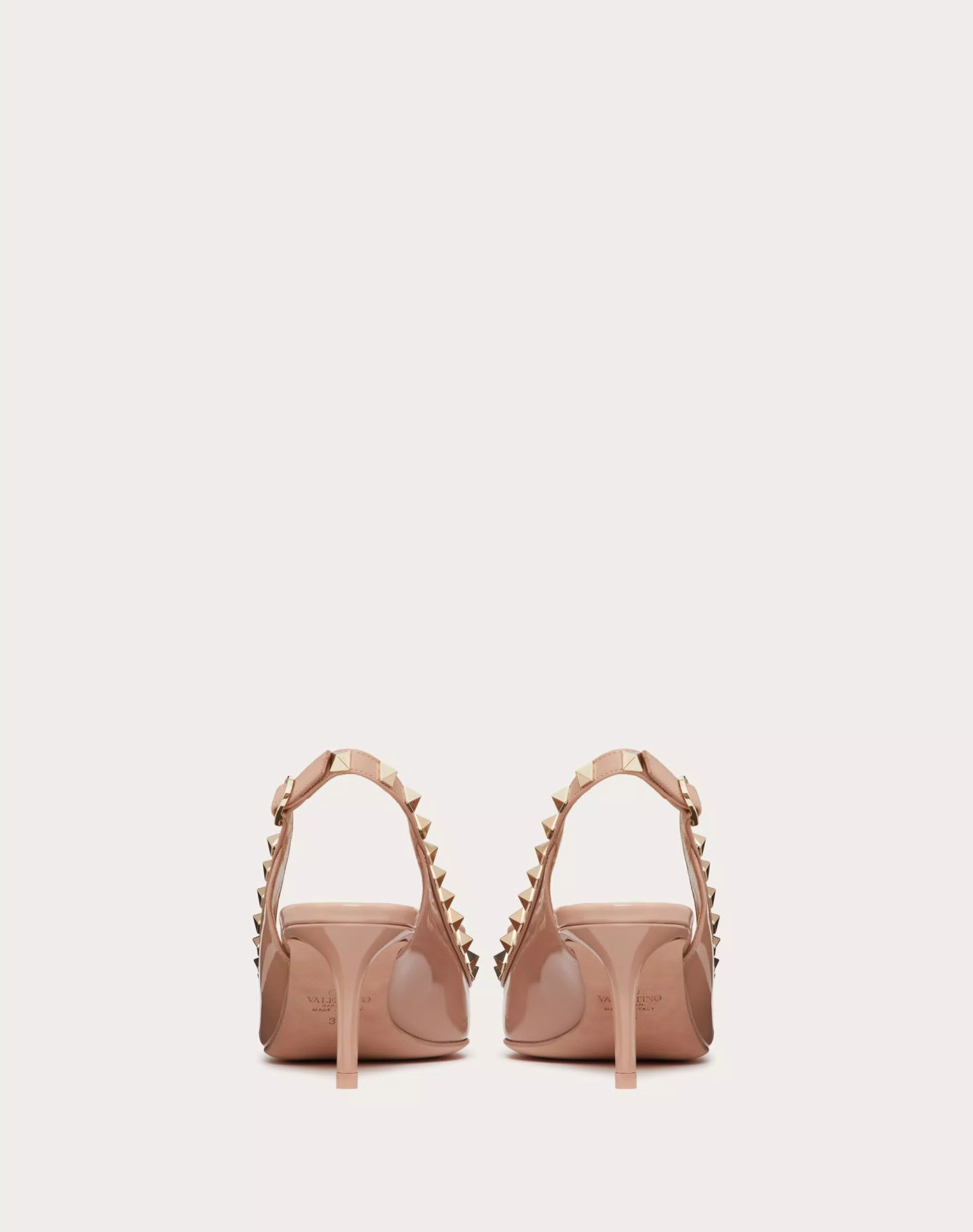 ROCKSTUD BOW SLINGBACK PATENT LEATHER PUMP 60MM