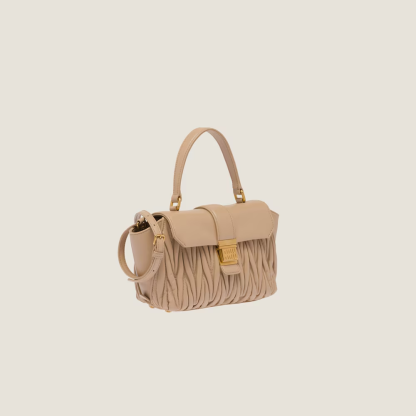 Matelassé nappa leather handbag