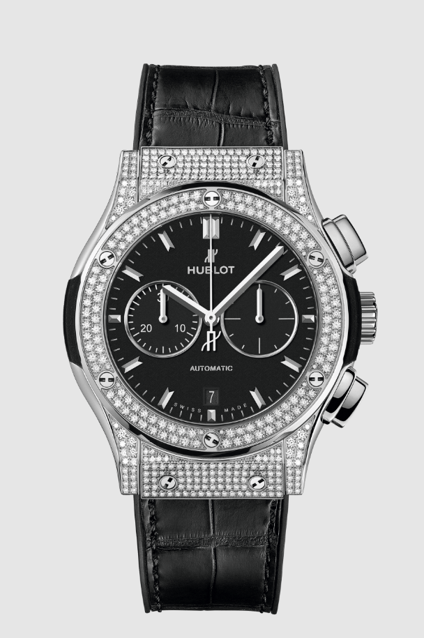 Chronograph titanium pavé 42ｍｍ