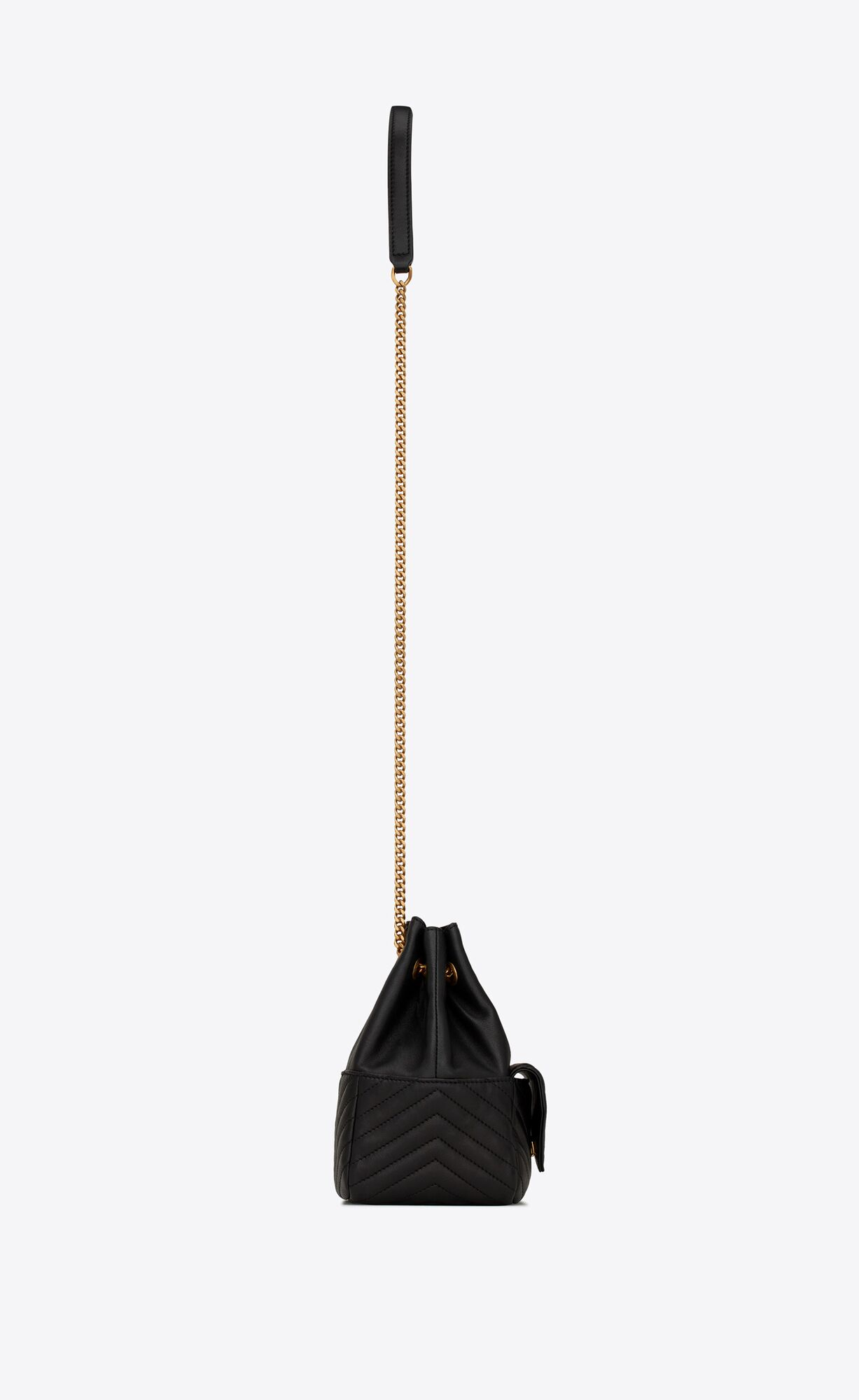 JOE mini quilted sheepskin bucket bag