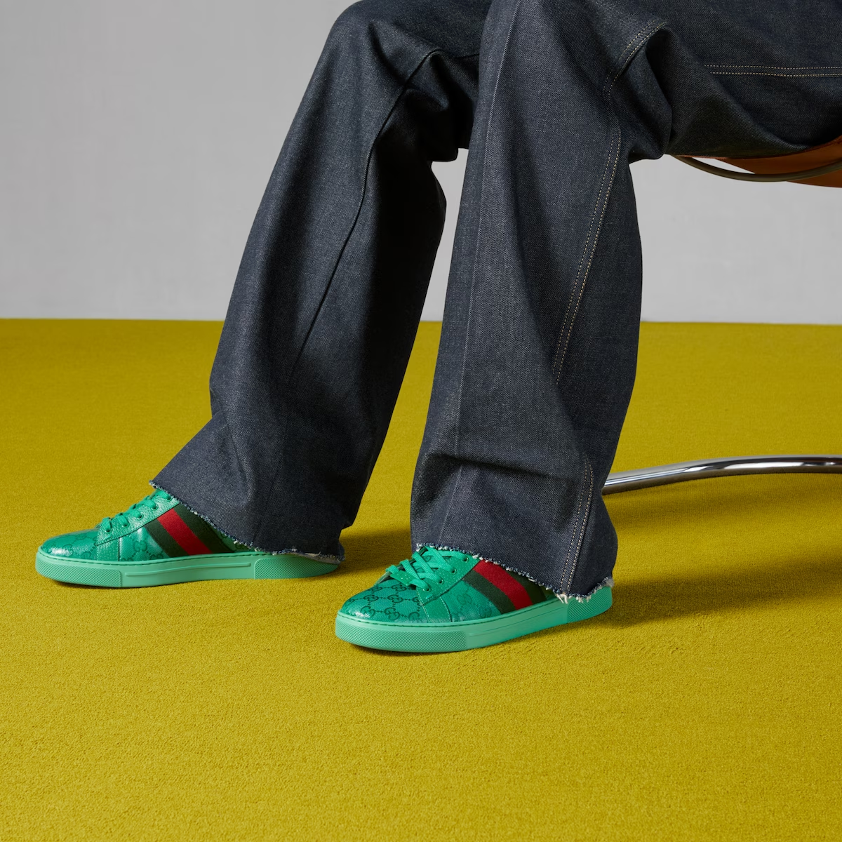 MEN'S ACE GG CRYSTAL CANVAS SNEAKER