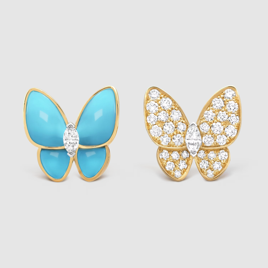 Two Butterfly earrings