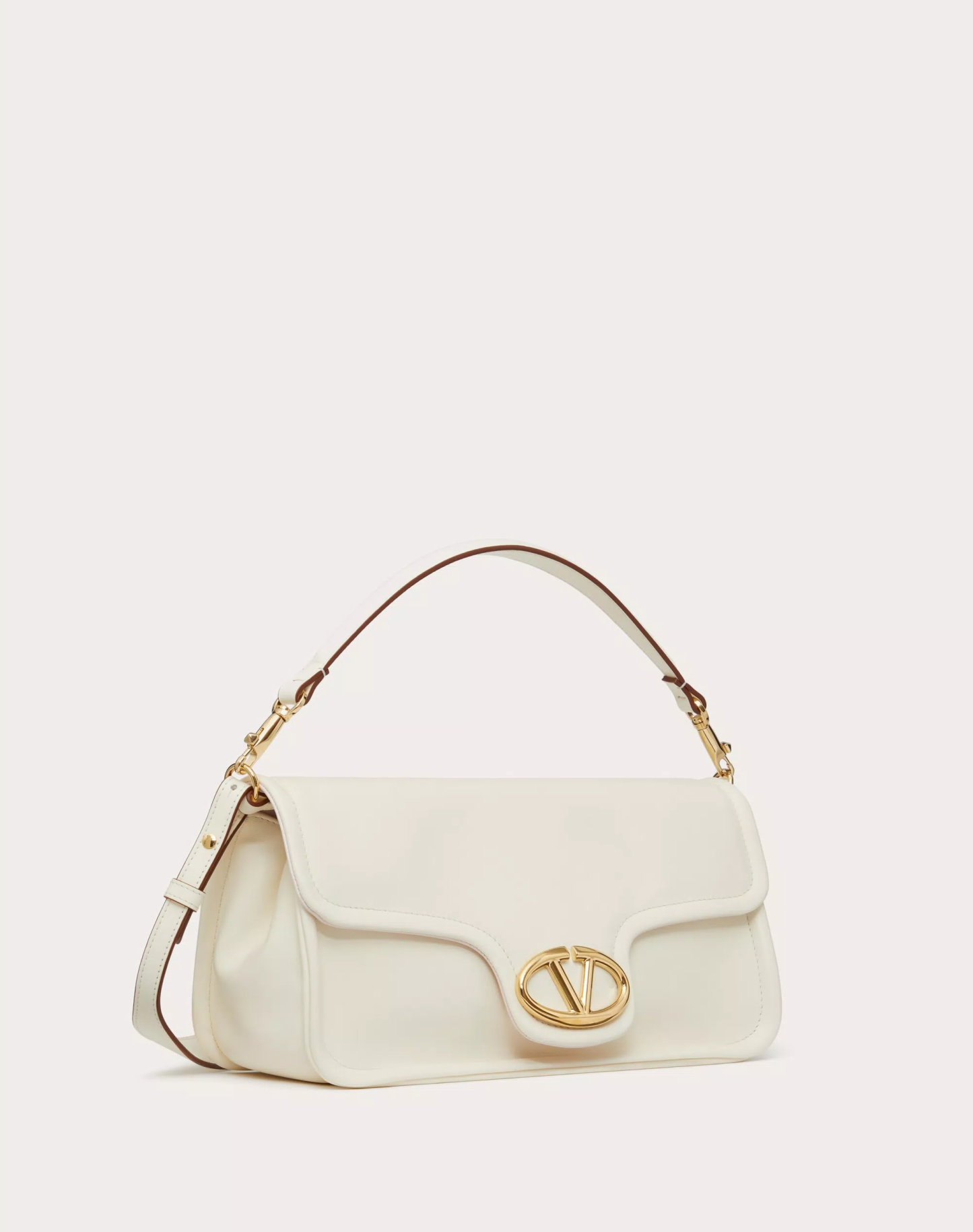 VALENTINO GARAVANI NAPPA LEATHER SHOULDER BAG
