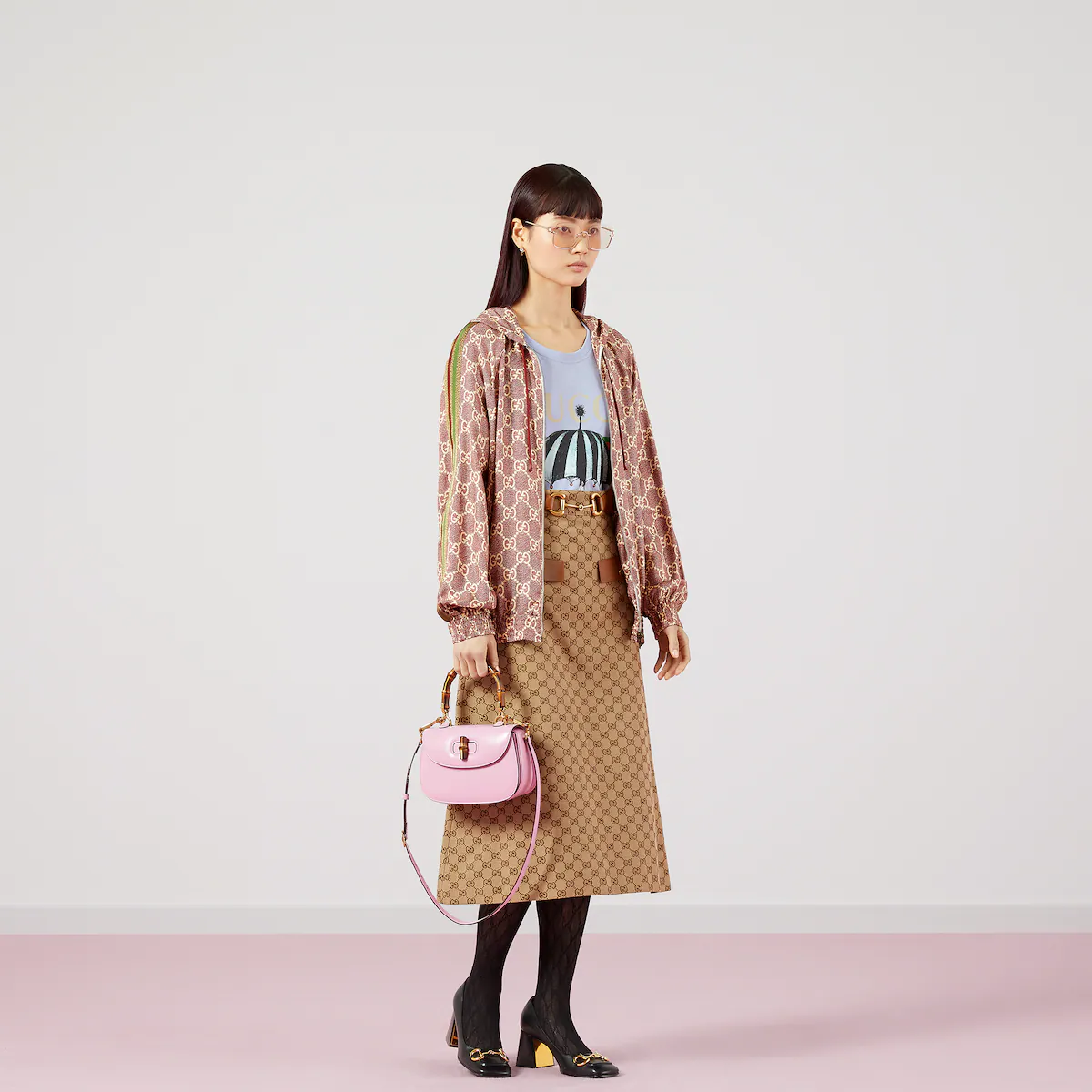 GUCCI BAMBOO 1947 SMALL TOP HANDLE BAG