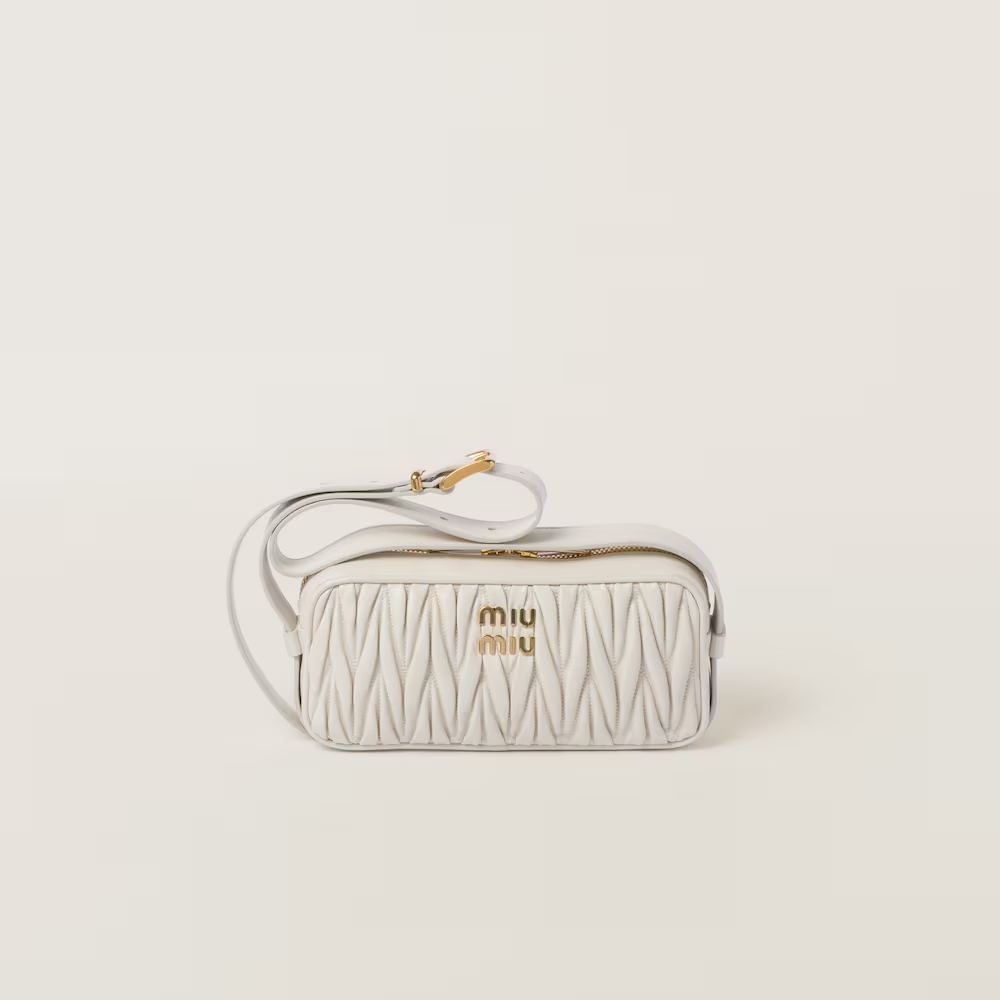 Matelassé nappa leather shoulder bag