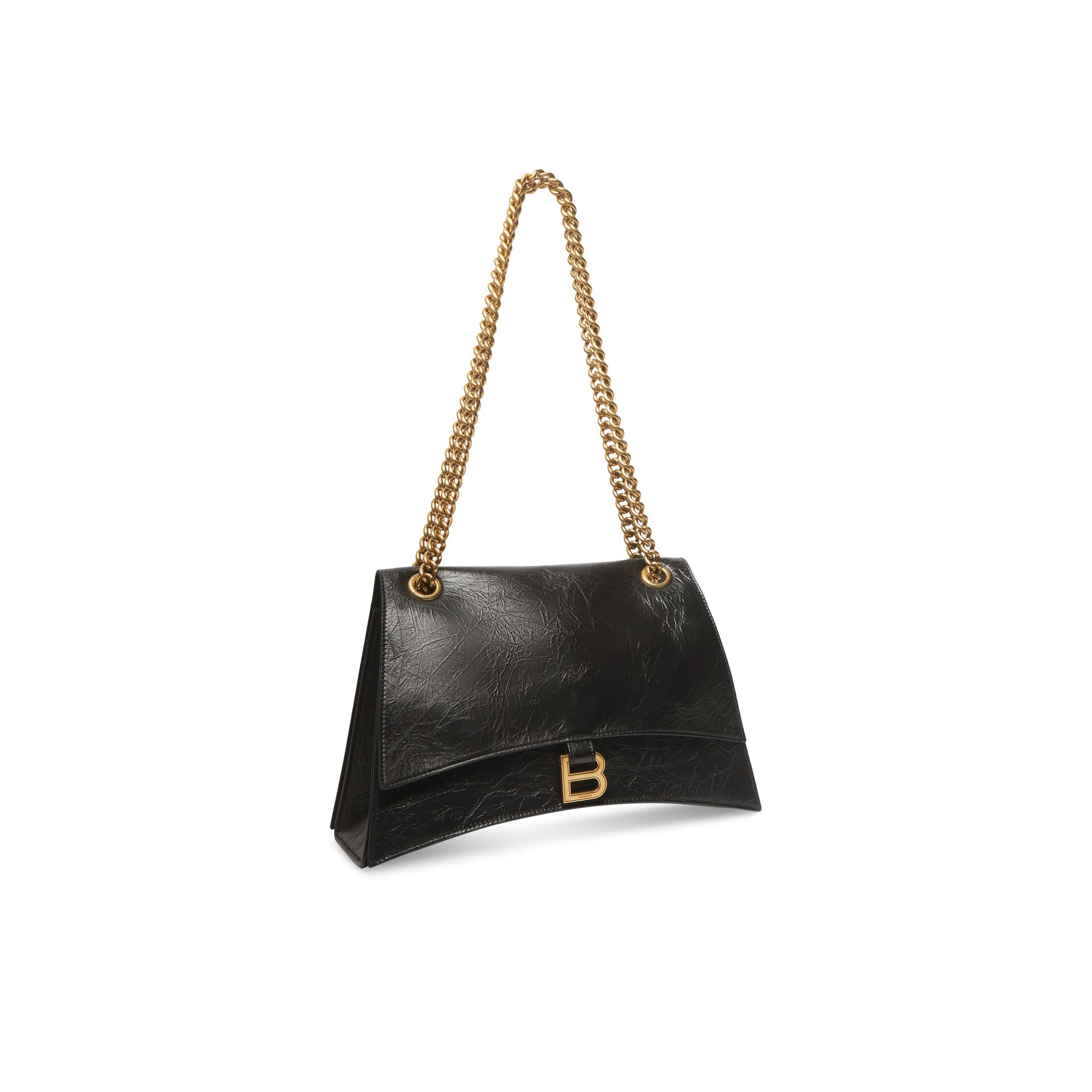 WOMEN'S CRUSH MEDIUM CHAIN BAG IN BLACK