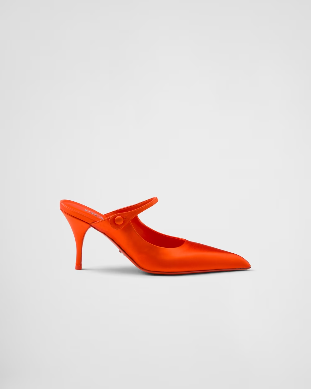 Satin high-heeled mules