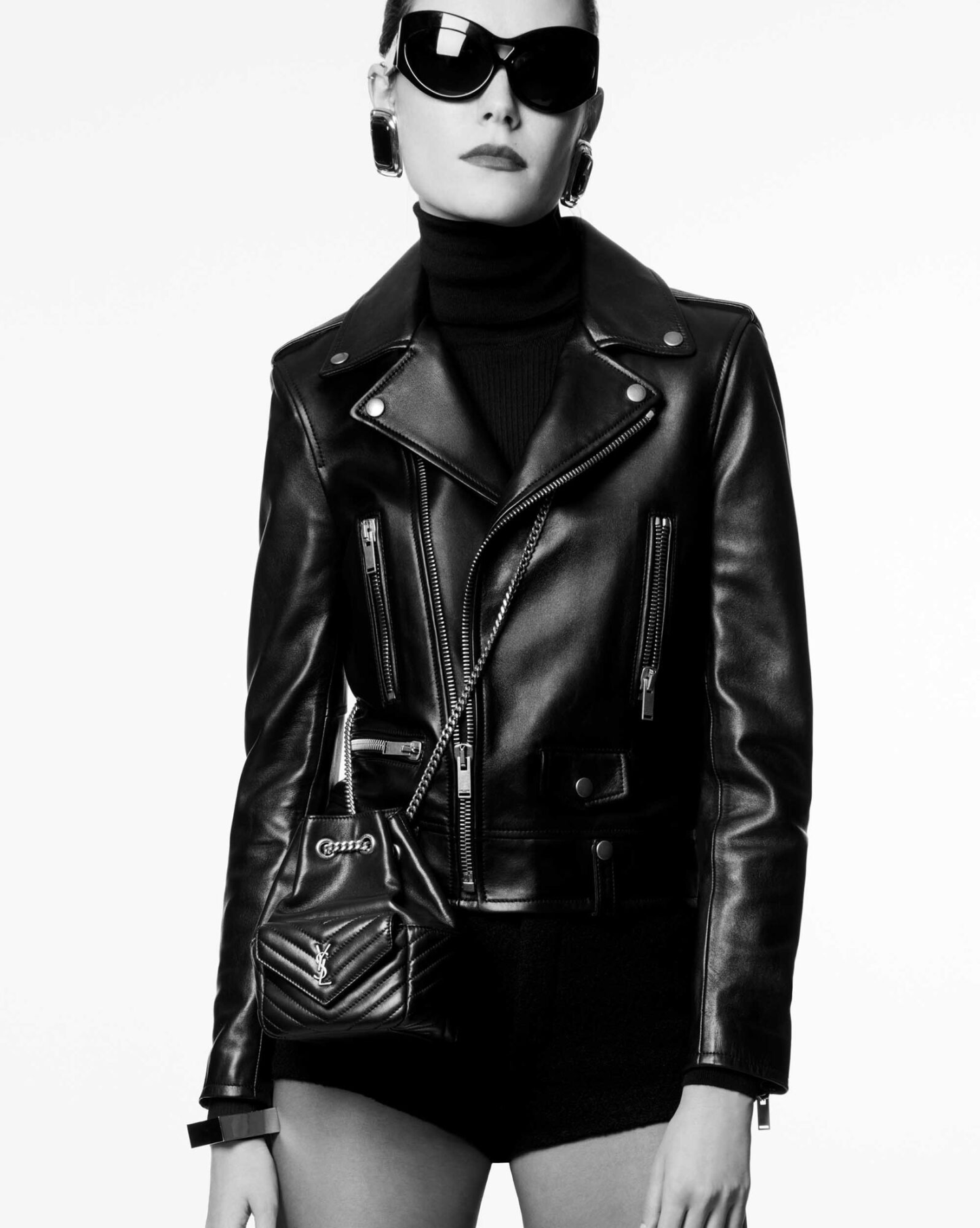 JOE mini quilted sheepskin bucket bag