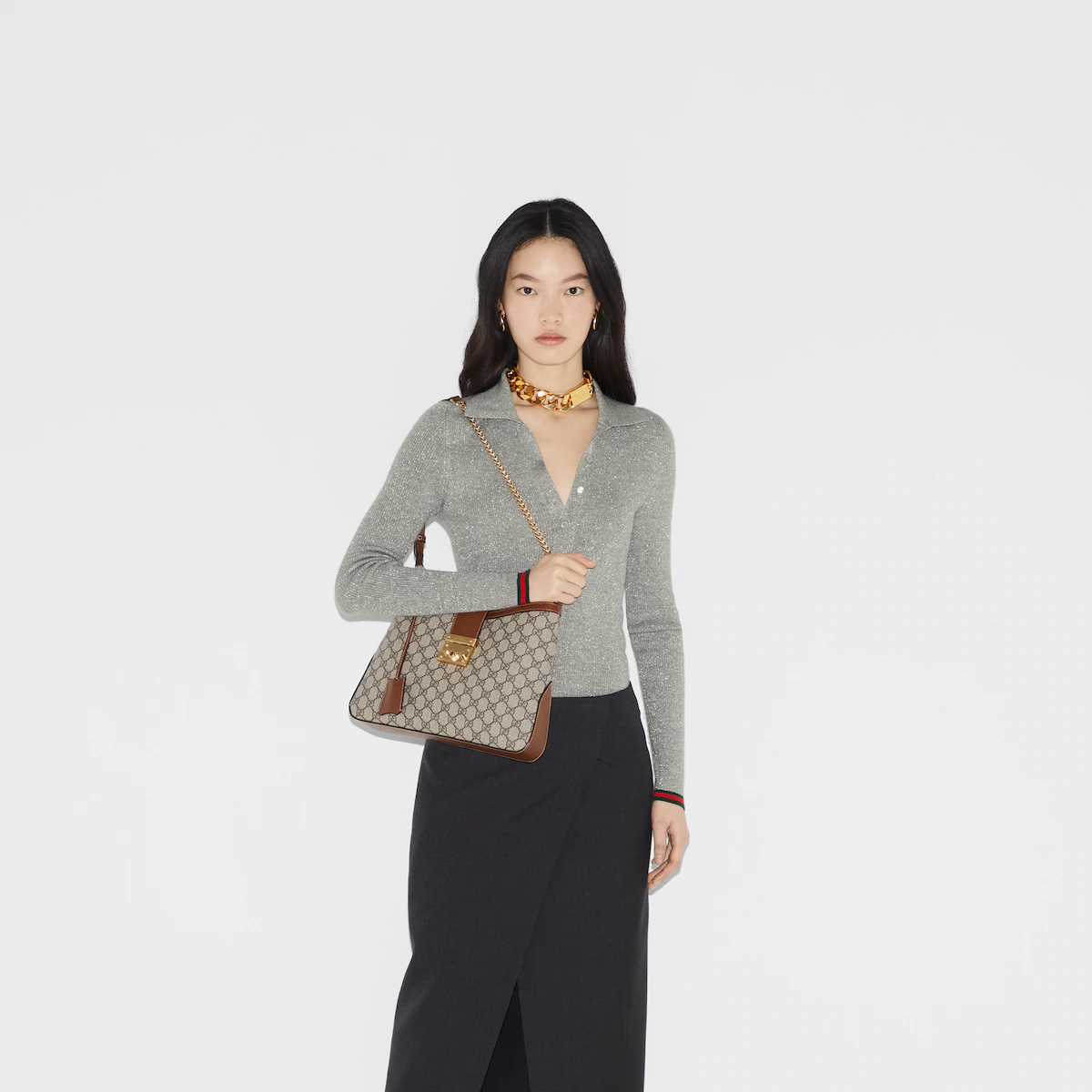 PADLOCK GG MEDIUM SHOULDER BAG