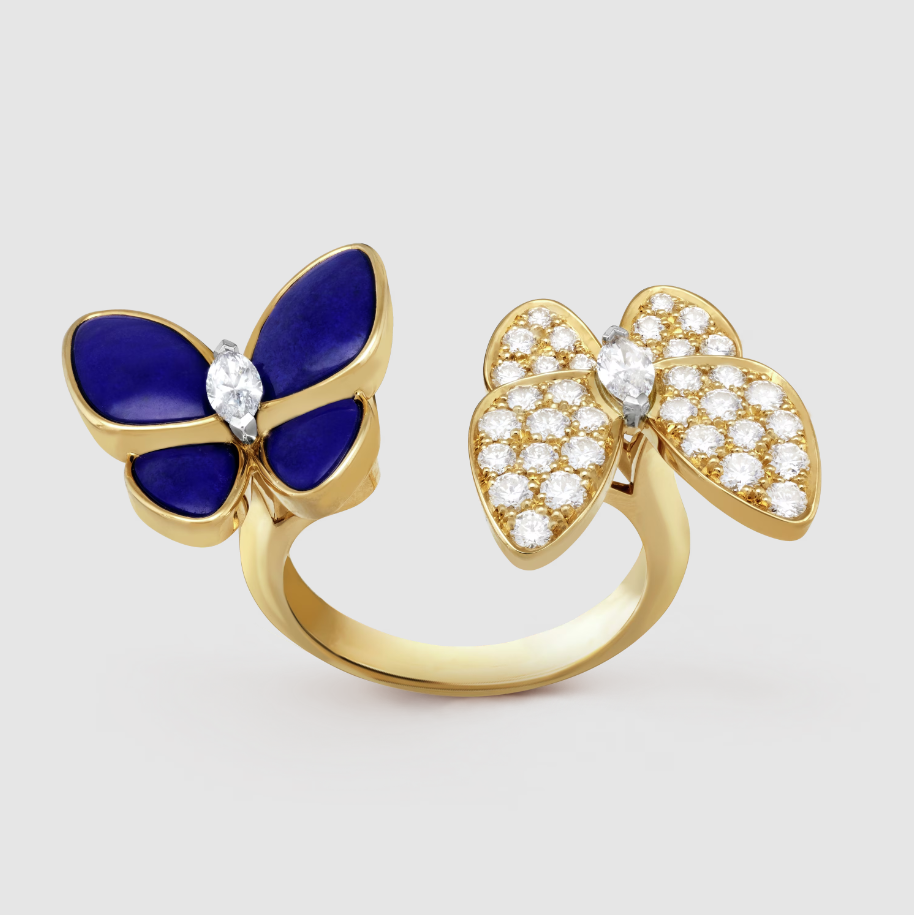 Two Butterfly Between the Finger ring