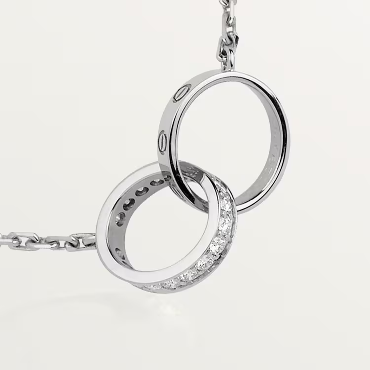 LOVE NECKLACE, DIAMONDS