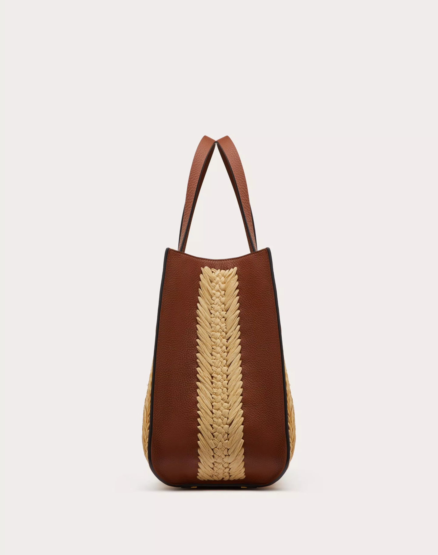 VLOGO SIGNATURE RAFFIA HANDBAG