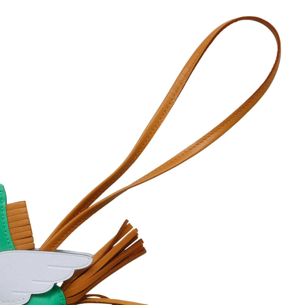 HERMES Rodeo Pegasus Size PM Menthe / Sesame / Blue Blum Lambskin