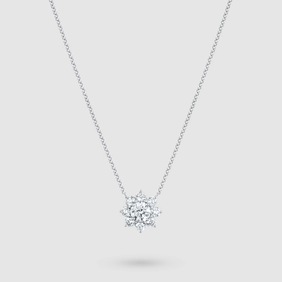 Sunflower Medium Diamond Pendant