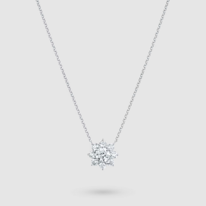 Sunflower Medium Diamond Pendant