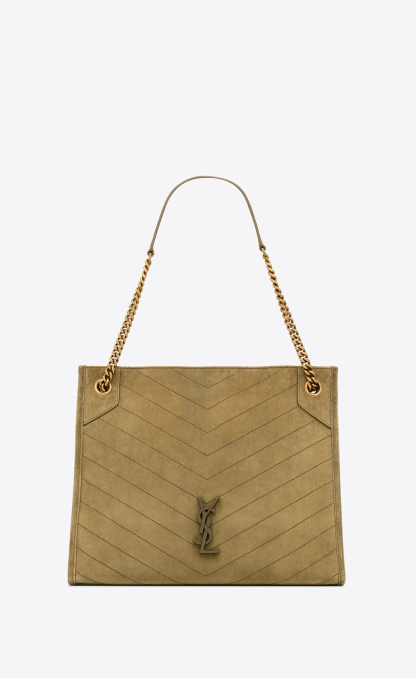 NIKI medium suede shopping bag