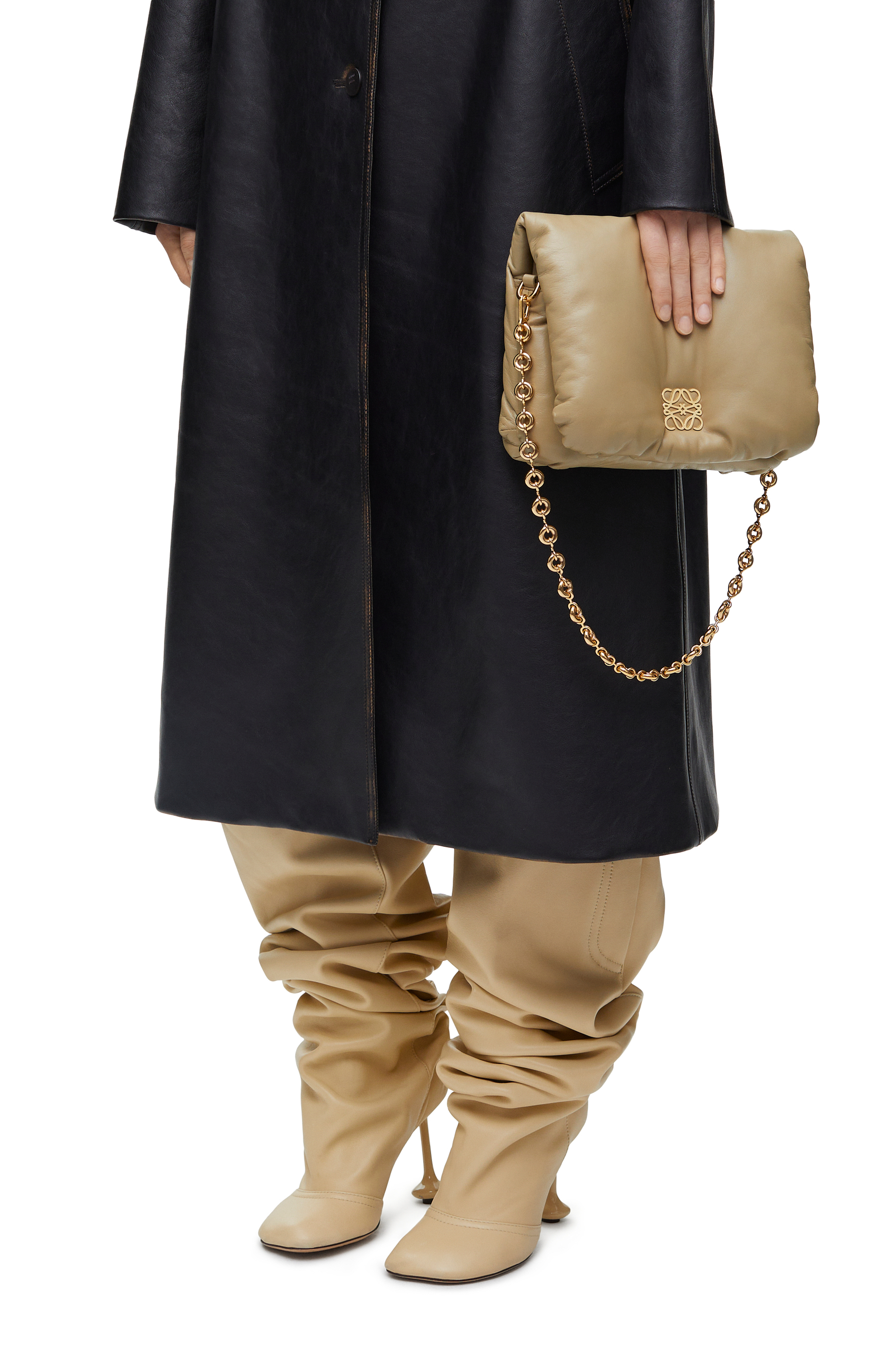 Puffer Goya bag in shiny nappa lambskin