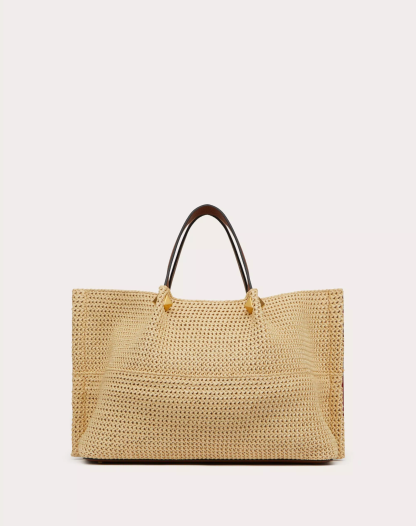 MEDIUM STRAW SUMMER TOTE