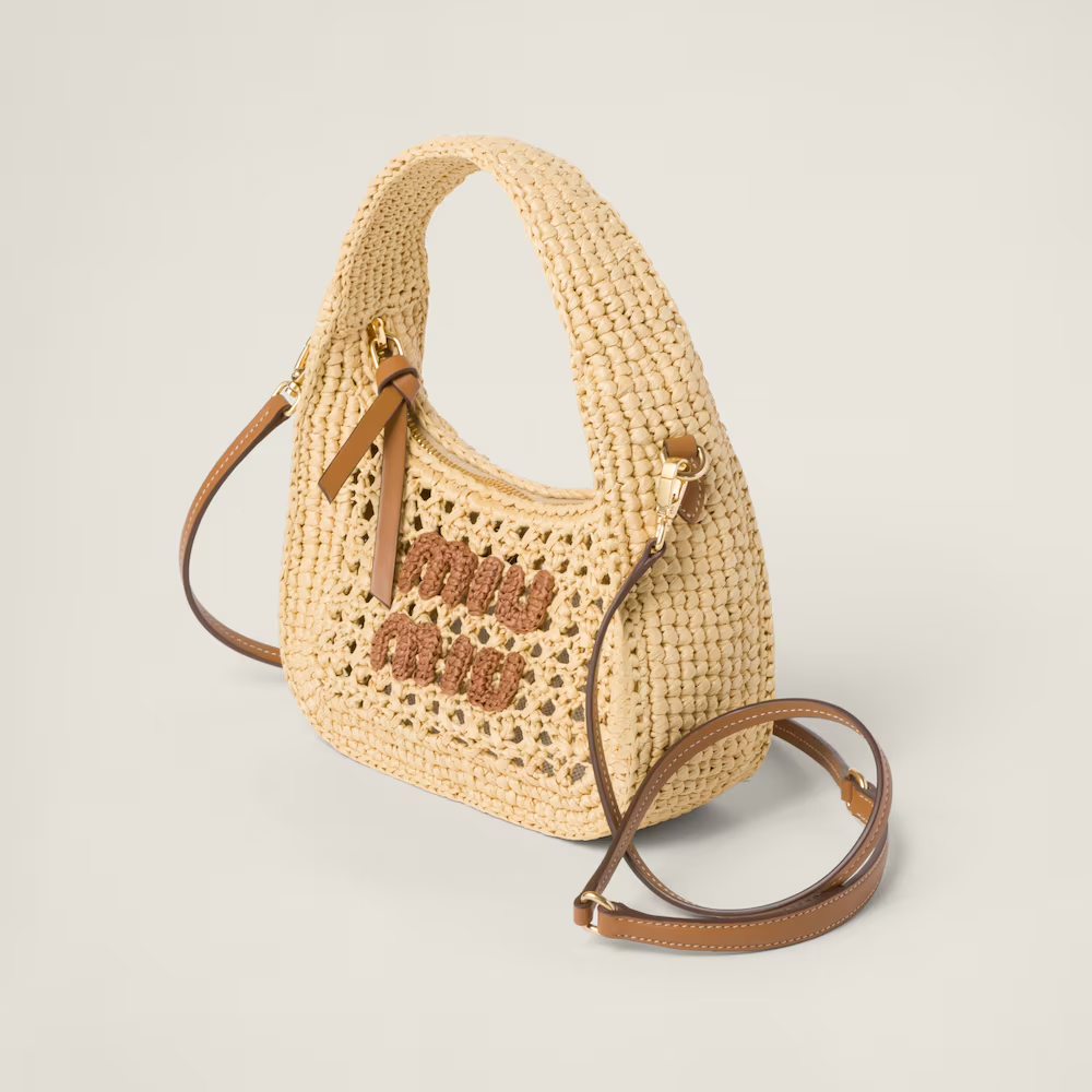 Wander woven fabric hobo bag