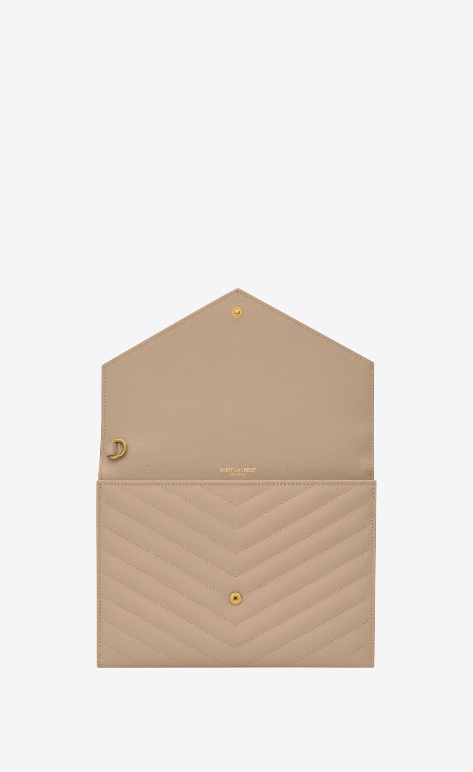 CASSANDRE MATELASSÉ FLAP POUCH IN QUILTED GRAIN DE POUDRE EMBOSSED LEATHER