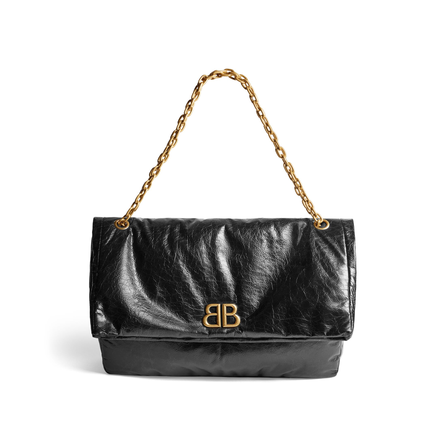 WOMEN'S MONACO LARGE CHAIN BAG IN BLACK