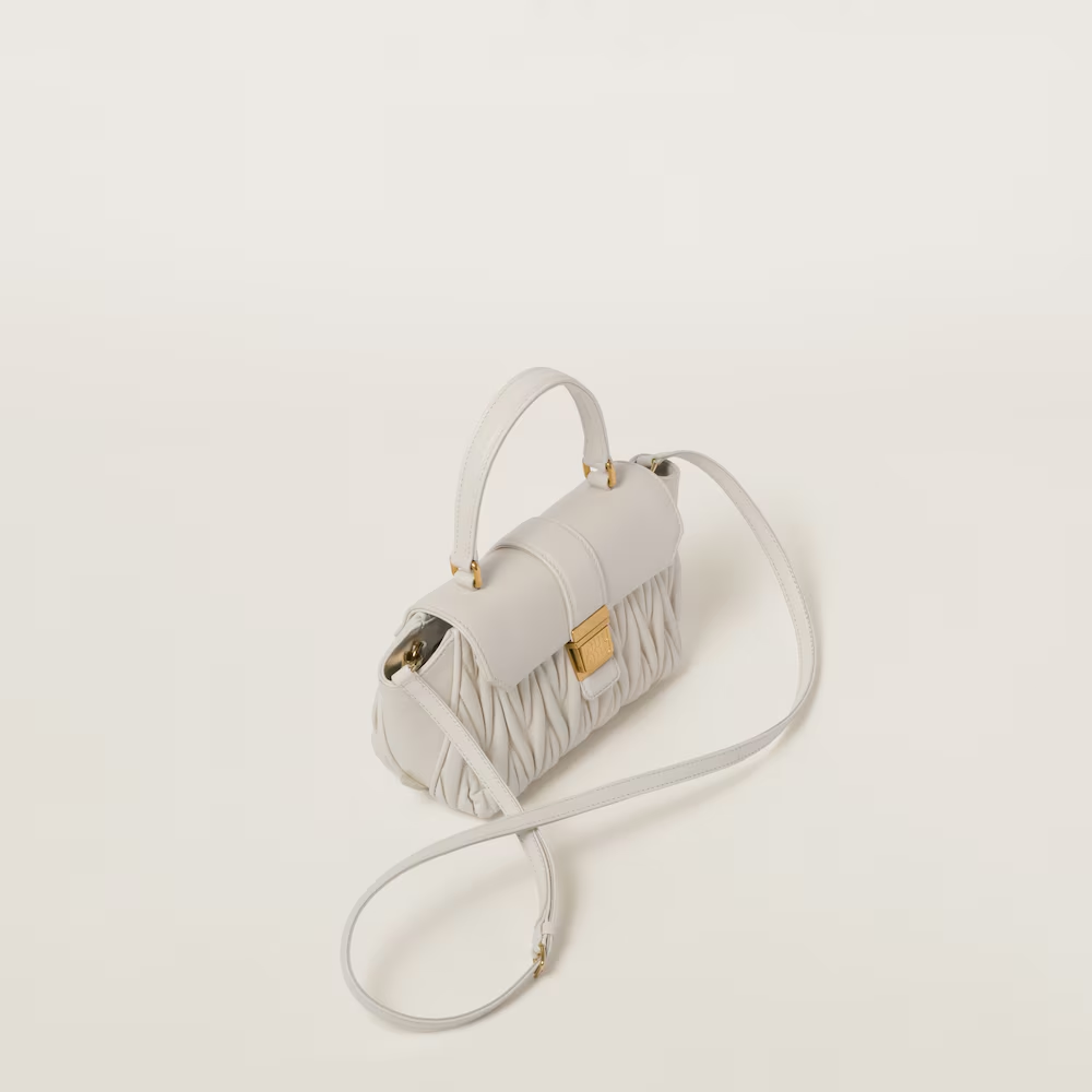 Matelassé nappa leather handbag