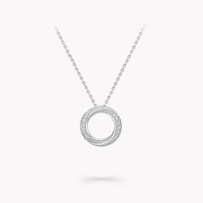 Spiral Pavé Diamond Pendant