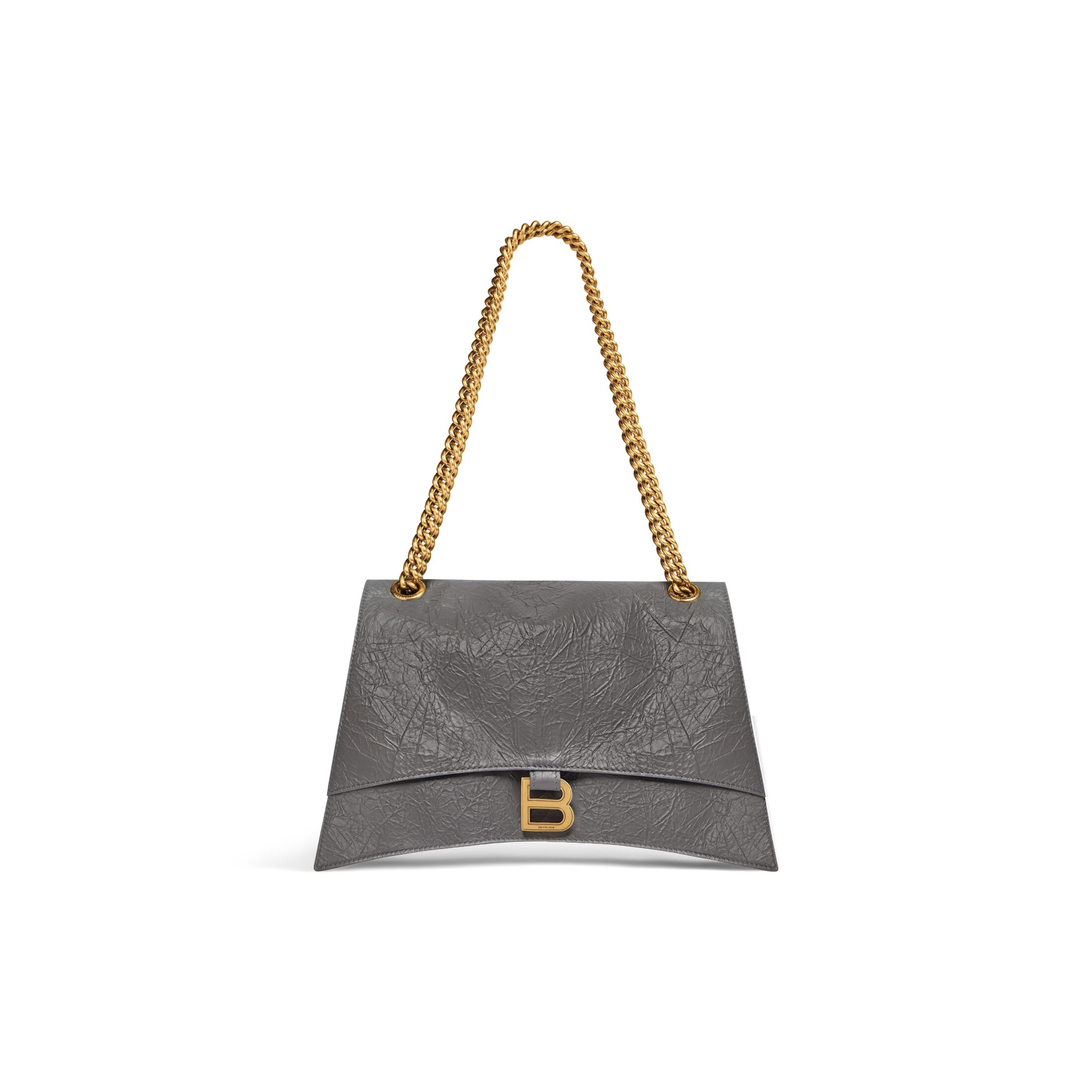 WOMEN'S CRUSH MEDIUM CHAIN BAG IN DARK GREY
