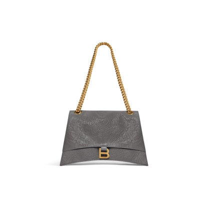 WOMEN'S CRUSH MEDIUM CHAIN BAG IN DARK GREY