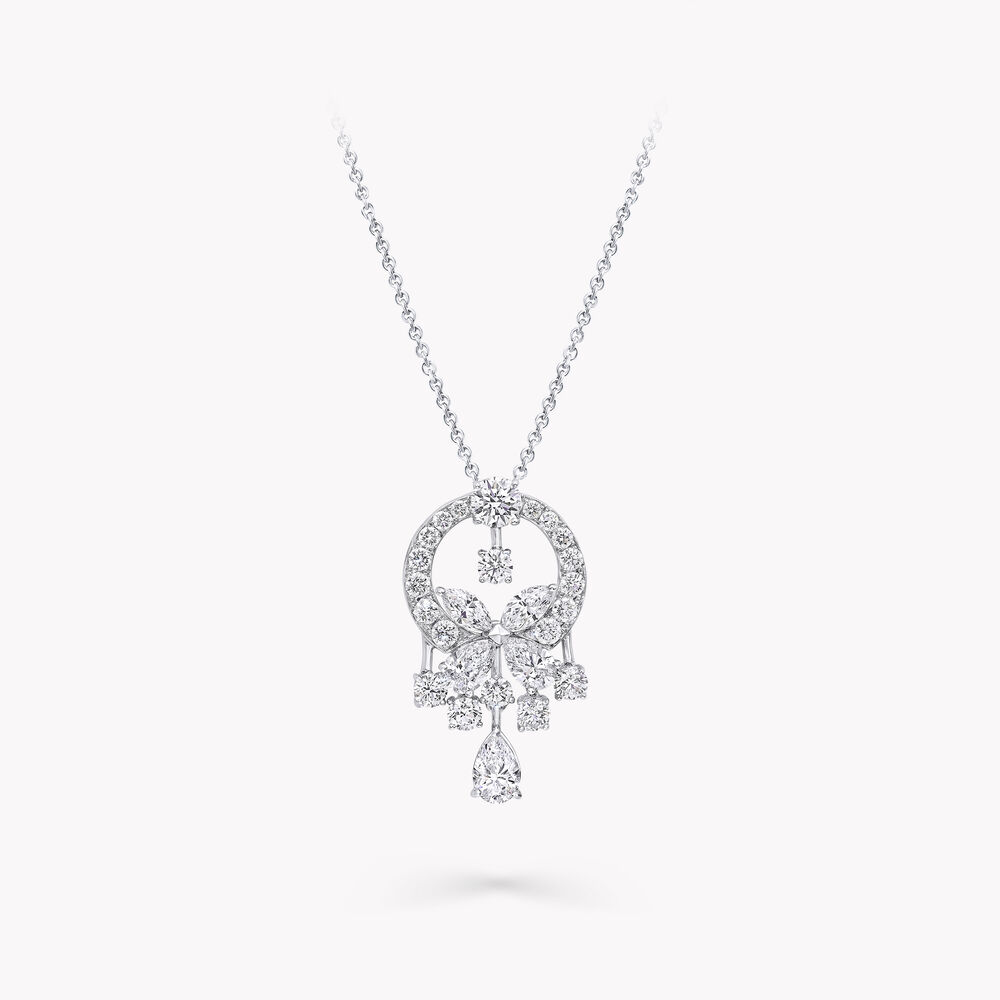 Classic Butterfly Diamond Petite Pendant