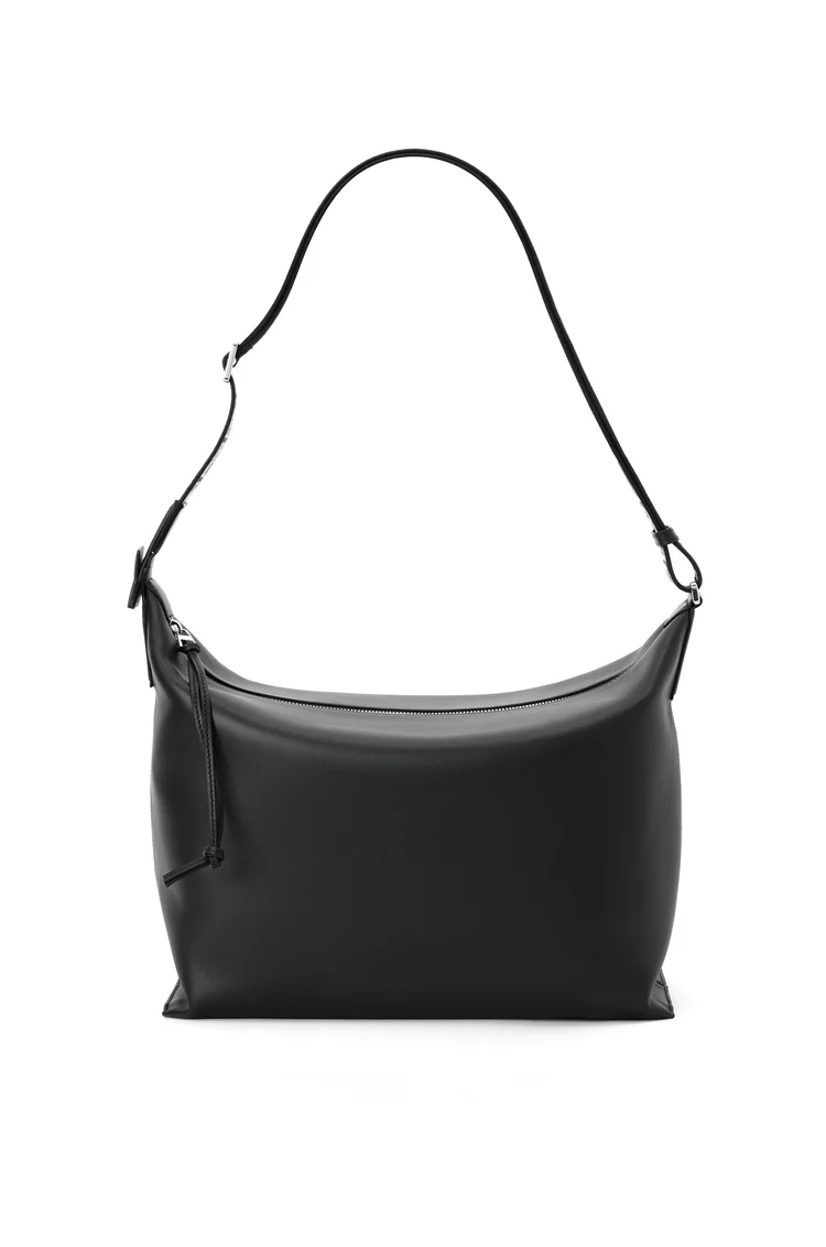Cubi Crossbody bag in supple smooth calfskin and jacquard